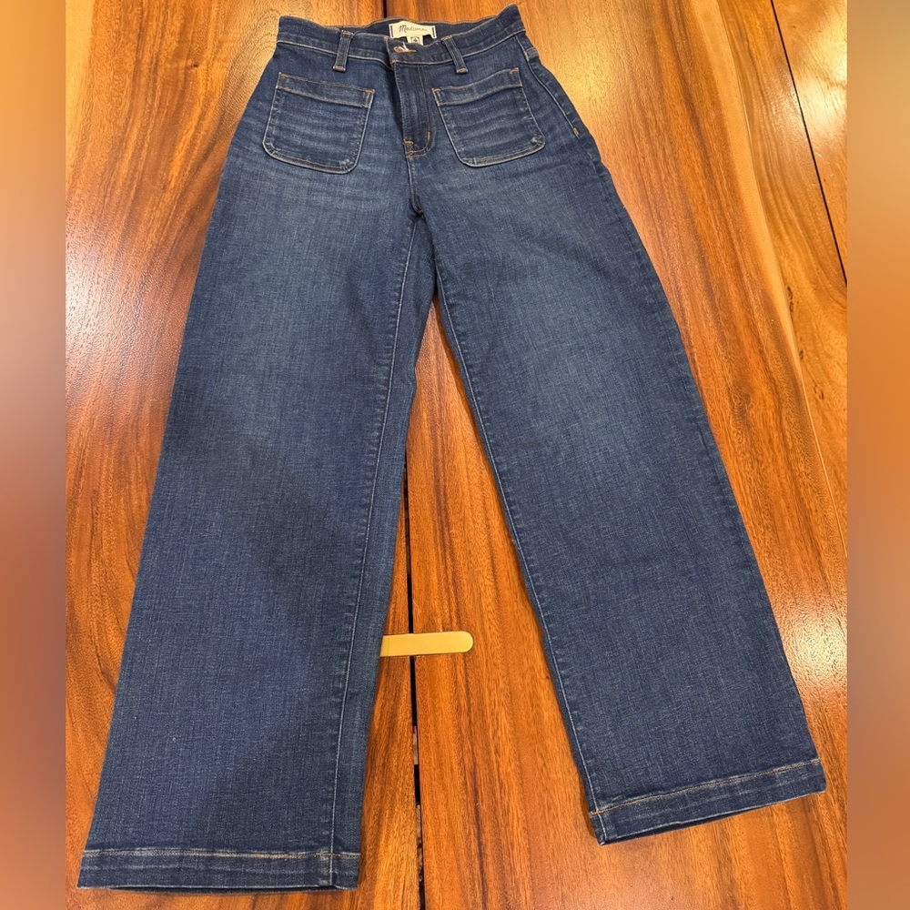 The Emmett Wide-Leg Full Length Jean: Patch Pocket Edition Petite